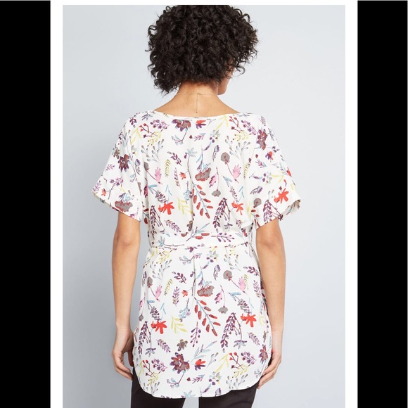 NWOT ModCloth Jessy B Tunic in Sprigs - Picture 5 of 6